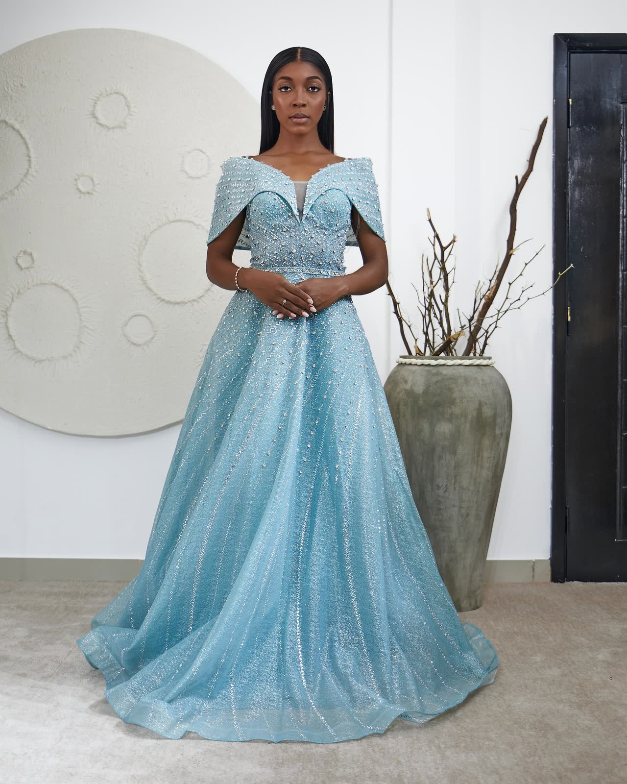 Vestido Azul Cristal